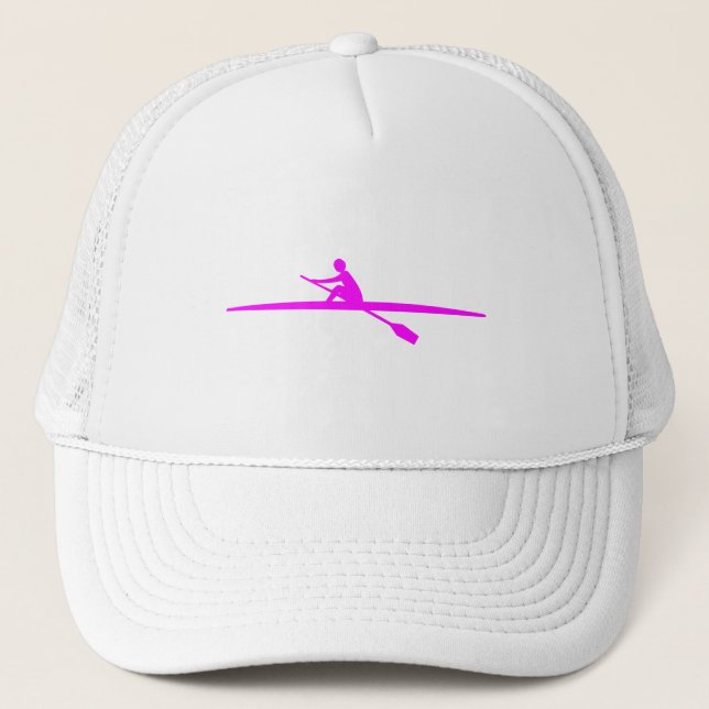 Gorra De Camionero Piragüismo - Magenta (Anverso)