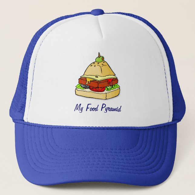 Gorra De Camionero Pirámide de hamburguesas (Anverso)