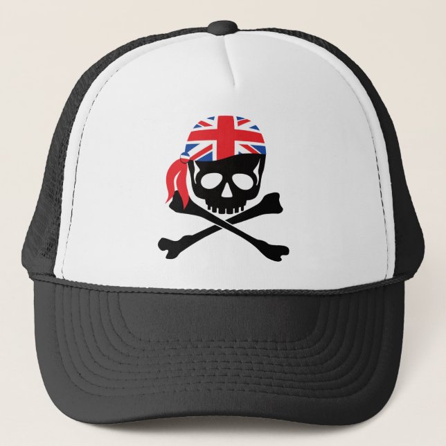 Gorra De Camionero Pirata británico (Anverso)
