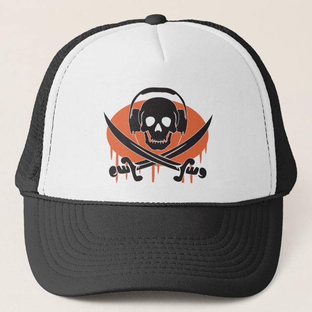 Gorra De Camionero Pirata DJ (Anverso)