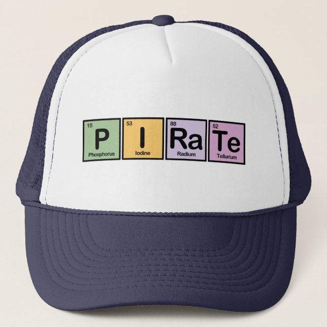 Gorra De Camionero Pirata hecho de elementos (Anverso)