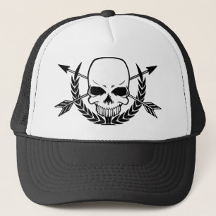 Gorra De Camionero Pirata: Skull y Arrow Crossbone