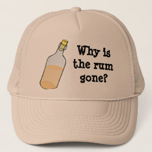 Gorra De Camionero Pirata y ron