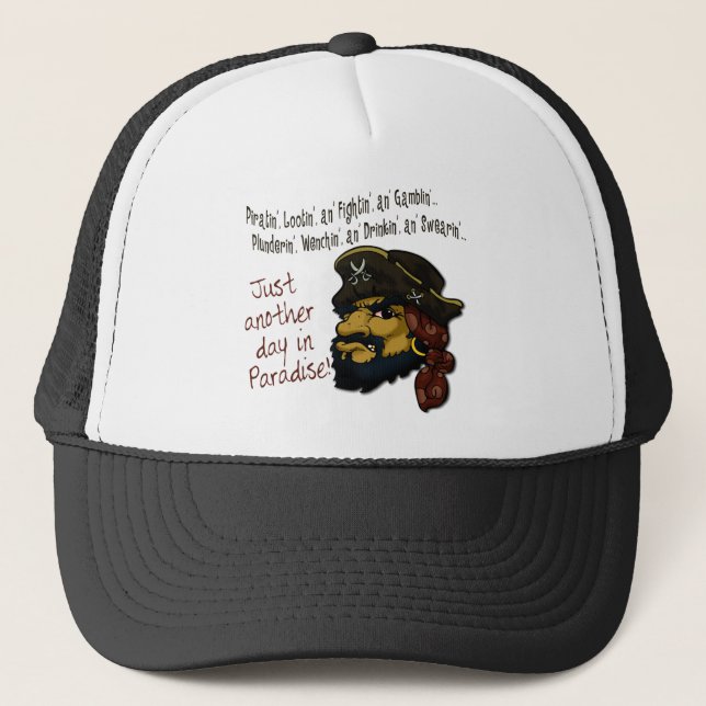 Gorra De Camionero ¡Piratas! (Anverso)