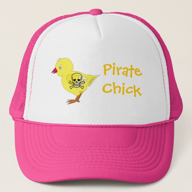 Gorra De Camionero Pirate Chick (Anverso)