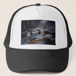 GORRA DE CAMIONERO PIRATE GHOST SHIP