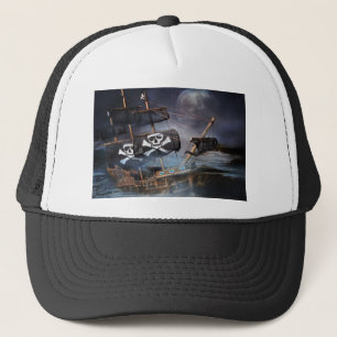 GORRA DE CAMIONERO PIRATE GHOST SHIP