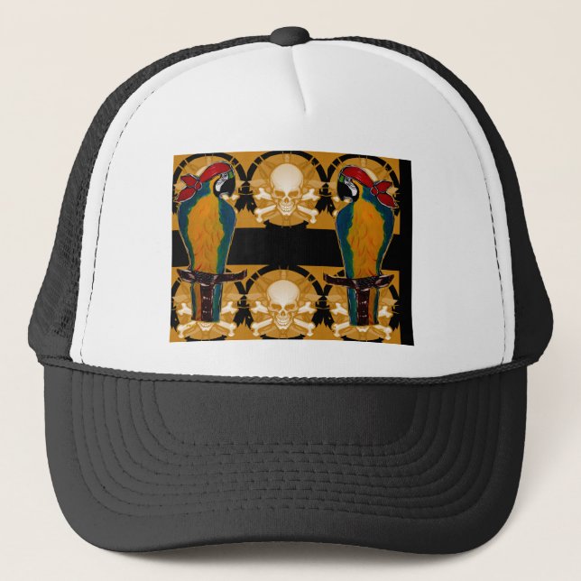 Gorra De Camionero Pirate Parrots (Anverso)