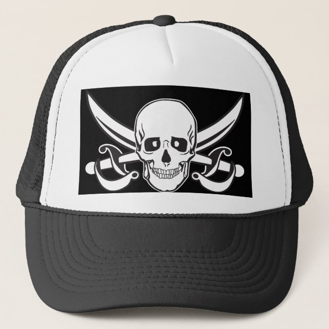 Gorra De Camionero Pirate Skull (Anverso)