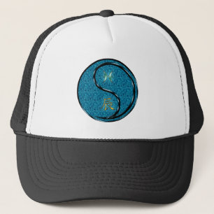 Gorra De Camionero Piscis & Dragón de Agua
