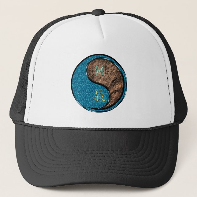 Gorra De Camionero Piscis & Dragón de Tierra (Anverso)