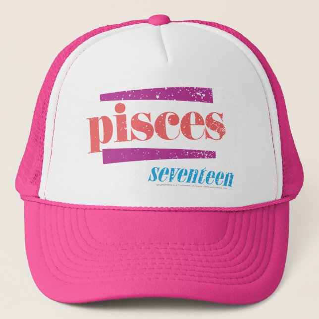 Gorra De Camionero Piscis LtPink (Anverso)