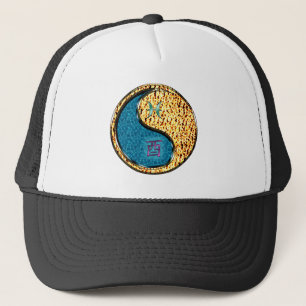 Gorra De Camionero Piscis y Gallo de Fuego
