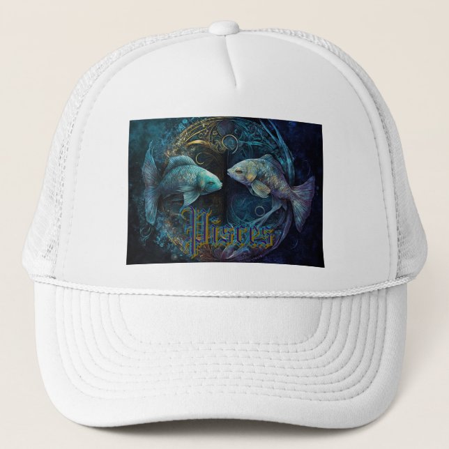 Gorra De Camionero Piscis Zodiaco (Anverso)