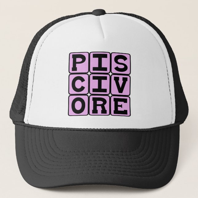Gorra De Camionero Piscivore, Pescador (Anverso)