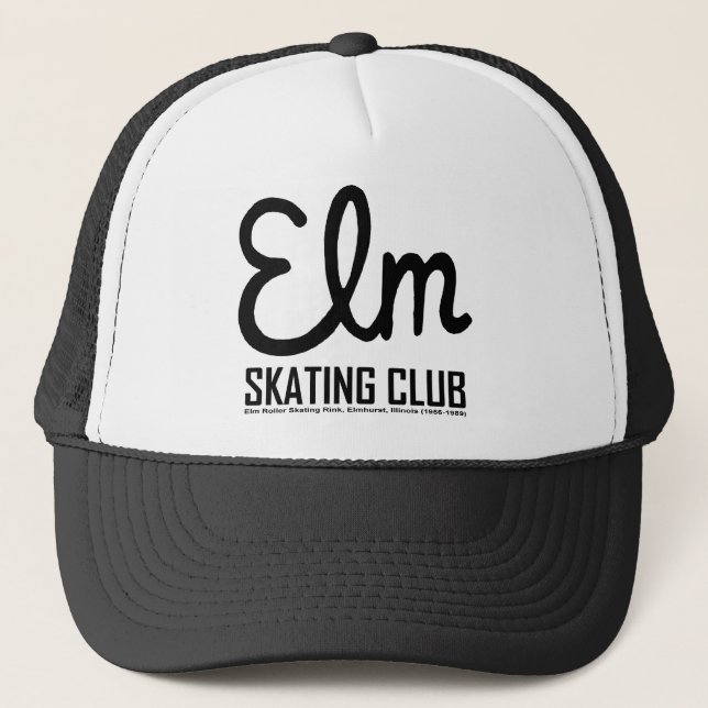 Gorra De Camionero pista de patinaje sobre ruedas Elm, Elmhurst, IL (Anverso)