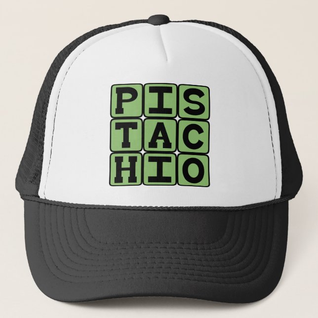 Gorra De Camionero Pistacho, nuez de refrigerio (Anverso)