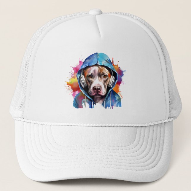 Gorra De Camionero Pitbull musical (Anverso)