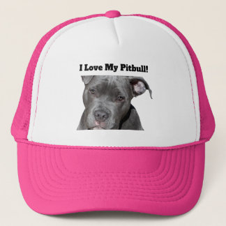 Gorra De Camionero Pitbull negro Editable