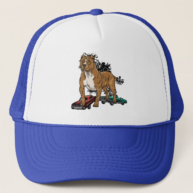 Gorra De Camionero Pitbull Over LA (Anverso)