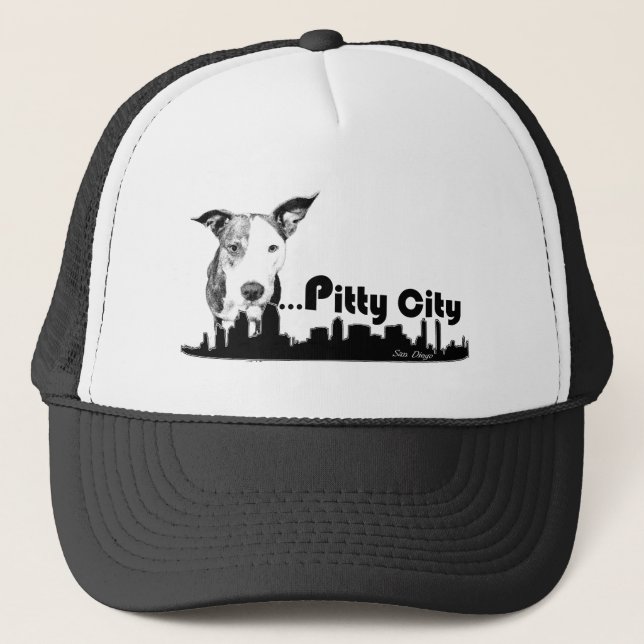Gorra De Camionero PitBull Terrier Staffordshire San Diego (Anverso)