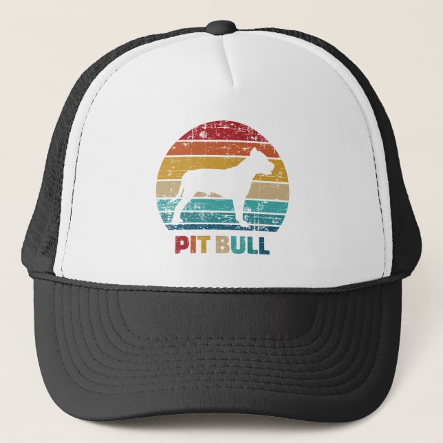 Gorra De Camionero Pitbull vintage (Anverso)