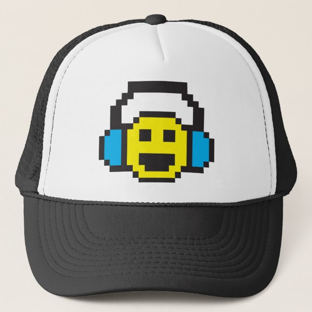 Gorra De Camionero Pixel DJ (Anverso)