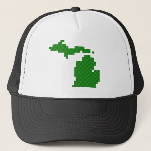 Gorra De Camionero Pixel Michigan