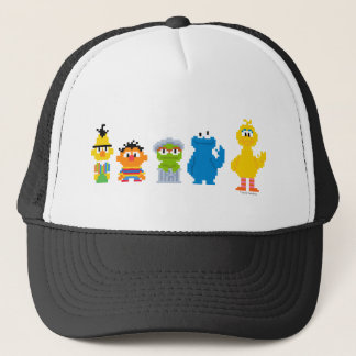 Gorra De Camionero Pixel Sesame Street Characters