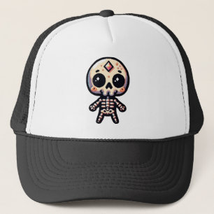 Gorra De Camionero Pixelart Skeleton