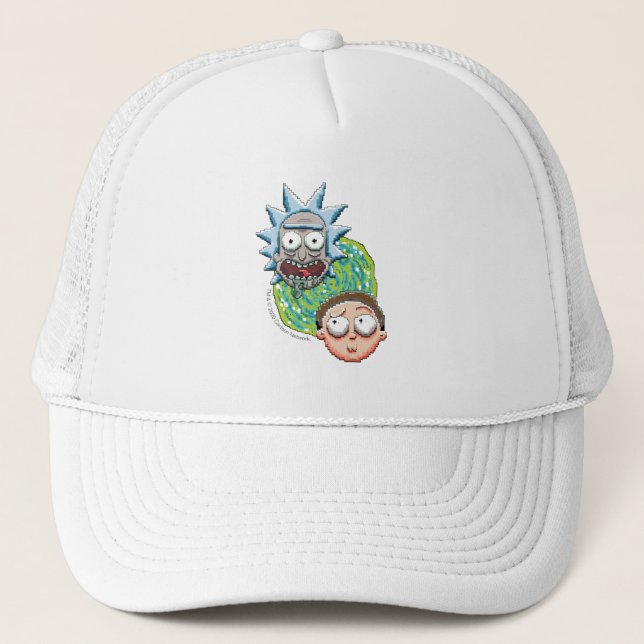 Gorra De Camionero Pixelverse Rick and Morty Portal Graphic (Anverso)