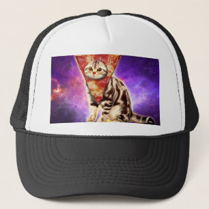 Gorra De Camionero Pizza de cabeza de gatito Kitty