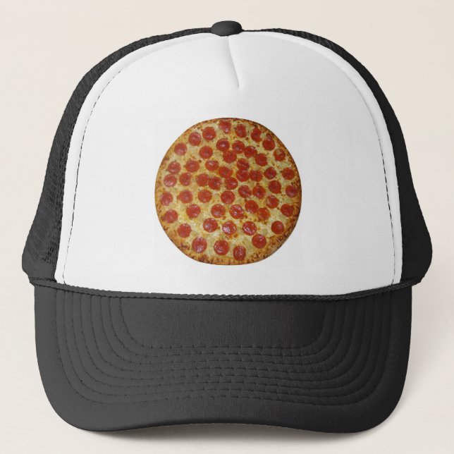 Gorra De Camionero Pizza...Deliciosa Pepperoni Pizza (Anverso)