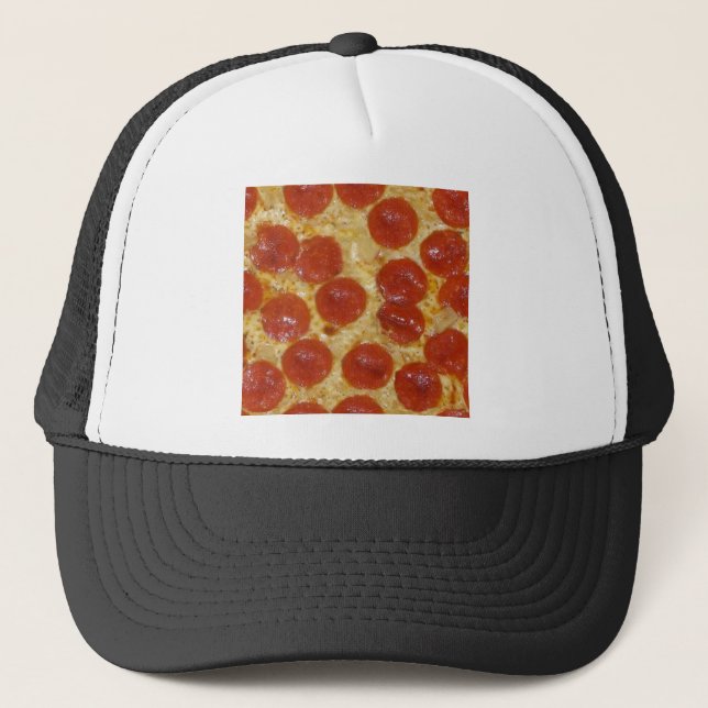 Gorra De Camionero pizza grande de pepperoni (Anverso)