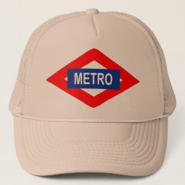 Gorra De Camionero Placa de Metro de Madrid
