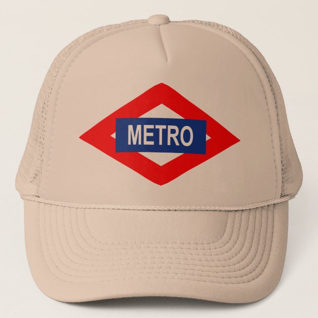 Gorra De Camionero Placa de Metro de Madrid (Anverso)