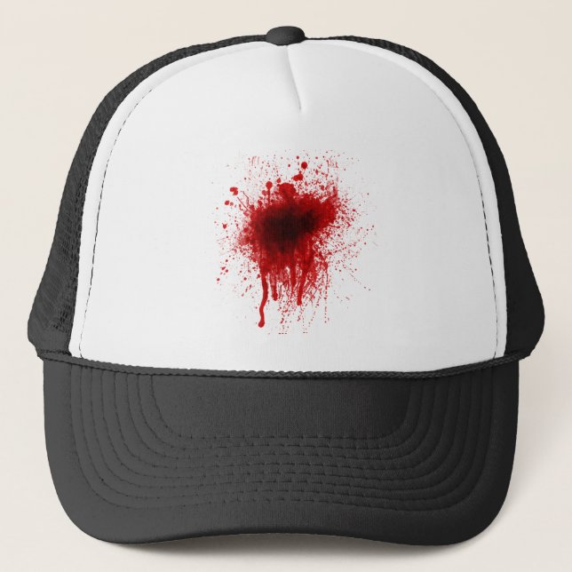 Gorra De Camionero Placa de sangre realista (Anverso)
