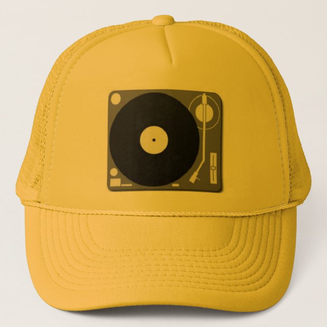 Gorra De Camionero placa giratoria de DJ (Anverso)