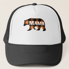 Gorra De Camionero Plaid Mama Bear