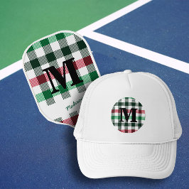 Gorra De Camionero Plaids Preppy Colores Personalizado Monograma