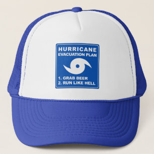 Gorra De Camionero Plan de evacuación por huracán