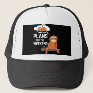Gorra De Camionero Planes Sloth Para El Fin De Semana