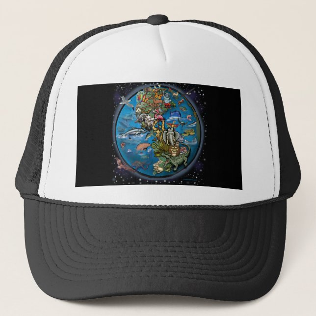 Gorra De Camionero Planeta animal (Anverso)