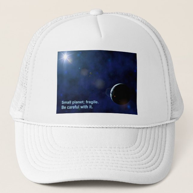 Gorra De Camionero Planeta frágil (Anverso)