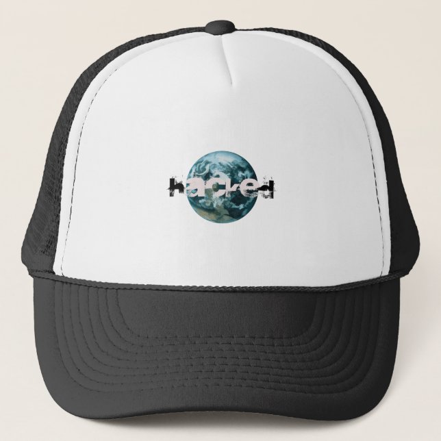 Gorra De Camionero Planeta Tierra hackeada (Anverso)