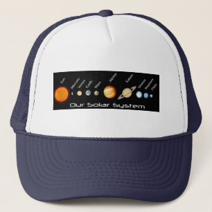 Gorra De Camionero Planetas de nuestro Sistema Solar en Orden, Espaci