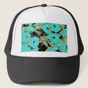 Gorra De Camionero Planta de Kalanchoe Azul