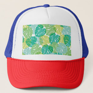 Gorra De Camionero Planta de queso exótico: Monstera tropical
