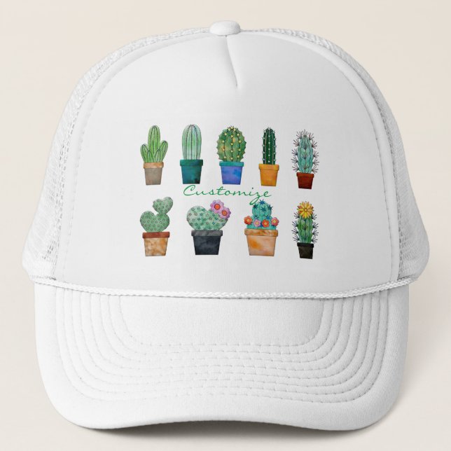 Gorra De Camionero Plantas de cactus variadas Thunder_Cove (Anverso)