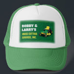 Gorra De Camionero Plantilla de corte de hierba para cuidado de céspe<br><div class="desc">Aumente la visibilidad creando e imprimiendo sombreros de camionero para su compañía de cuidado de césped paisajista con esta plantilla efectiva de personalizable de sombrero de camionero. Vea las tarjetas de visita y otros productos que pueden coincidir para obtener una marca de precisión que motive a los clientes potenciales a...</div>